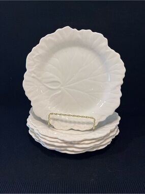 Vintage 1960’s Wedgwood of Etruria Embossed Ceramic Luncheon Plates Set of 6